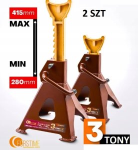JCB Kobyłki podstawki samochodowe 3t (zestaw 2szt) (h min 280mm, h max 415mm) 4