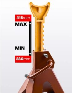 JCB Kobyłki podstawki samochodowe 3t (zestaw 2szt) (h min 280mm, h max 415mm) 5