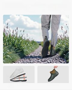 Kalosze Damskie Buty Robocze Nieprzemakalne Antypoślizgowe Rozmiar 43 4