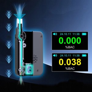 Alkomat Policyjny Elektrochemiczny AI Bezustnikowy Profesjonalny 6x Ustniki  Zenwire D1000 13
