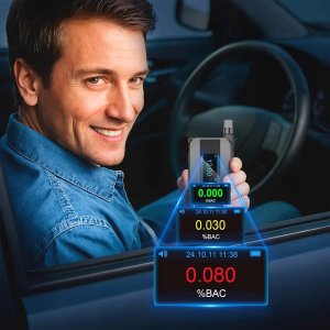 Alkomat Policyjny Elektrochemiczny AI Bezustnikowy Profesjonalny 6x Ustniki  Zenwire D1000 3