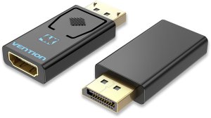 Vention HBMB0 zmieniacz płci / kabli DP HDMI Czarny 3
