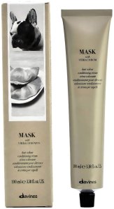 Davines , Mask With Vibrachrom, Permanent Hair Dye, 2.0 , 100 ml For Women 2