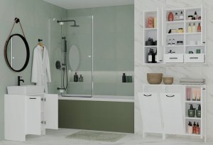 Szafka na pralkę NINA 1K BIAŁY 3