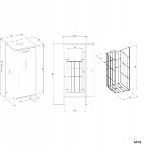 Szafka na pralkę NINA 1K BIAŁY 7
