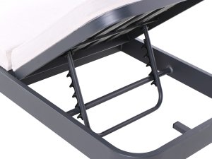 Leżak ogrodowy z poduszką NETTUNO Metal Jasnobeżowy 6