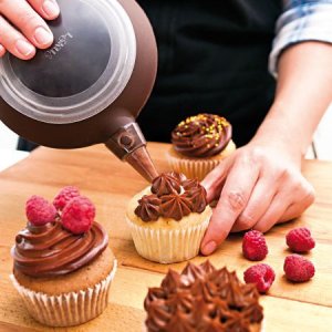 Lekue Decomax komplekts ar 6 uzgaļiem - Brown 2