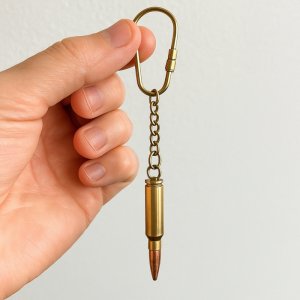 Brelok do Kluczy Nabój Pocisk w Eleganckim Pudełku - Militarny Upominek 3