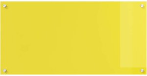 Płyta grzewcza vidaXL Przód kuchenny 2 pcs Żółty 100 x 50 cm szkło hartowane 4