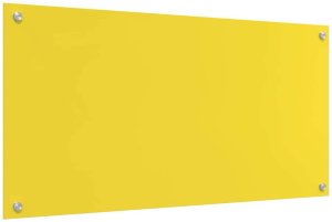 Płyta grzewcza vidaXL Przód kuchenny 2 pcs Żółty 100 x 50 cm szkło hartowane 6