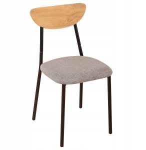 kontrast Zestaw mebli do kuchni VERO stół 110x70 dąb + 4 krzesła szare 4 os. 5