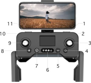 DRON Z KAMERĄ WIFI 5G GPS ZABAWKA ZDALNIE STEROWANY APLIKACJA ZASIĘG 3000M 13