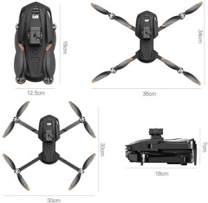 DRON Z KAMERĄ WIFI 5G GPS ZABAWKA ZDALNIE STEROWANY APLIKACJA ZASIĘG 3000M 15