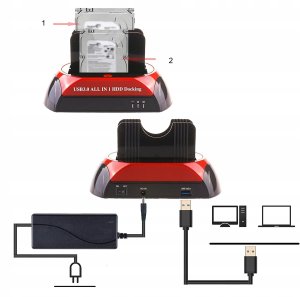 Stacja Dokująca Dysków SATA ATA IDE HDD SSD USB 3.0 11