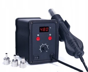 Stacja Lutownicza Hot Air Na Gorące Powietrze Lutownica 750W 100-480C 2