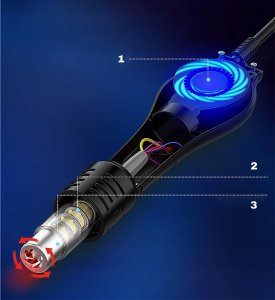 Stacja Lutownicza Hot Air Na Gorące Powietrze Lutownica 750W 100-480C 5