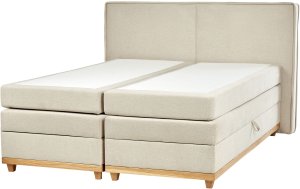 BelianiŁóżko kontynentalne DYNASTY 180 x 200 cm Beżowy 4