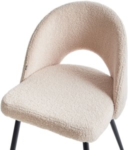 Zestaw 2 krzeseł do jadalni ONAGA Boucle Beżowy 7