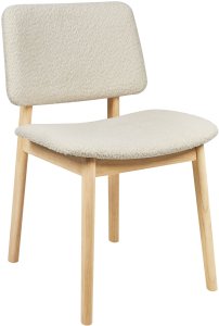 Zestaw 2 krzeseł do jadalni BLANE Drewno Złamana biel 4