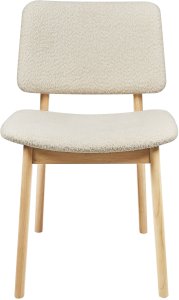 Zestaw 2 krzeseł do jadalni BLANE Drewno Złamana biel 5