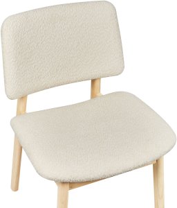 Zestaw 2 krzeseł do jadalni BLANE Drewno Złamana biel 7