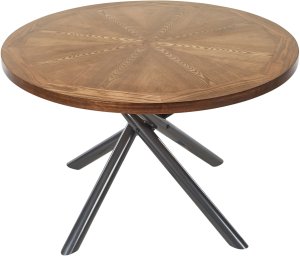 Stół do jadalni LORENZO Brązowy 120 cm Drewno 4