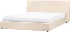 Łóżko z pojemnikiem Boucle LAVAUR 180 x 200 cm Beżowy 6