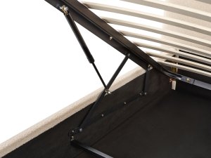 Łóżko z pojemnikiem Boucle LAVAUR 180 x 200 cm Beżowy 8