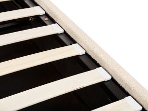 Łóżko z pojemnikiem Boucle LAVAUR 180 x 200 cm Beżowy 10