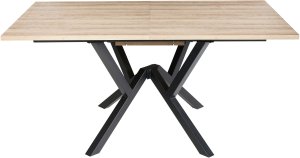 Stół do jadalni rozkładany ANSELL Jasnobrązowy 160/200 cm 90 cm 6