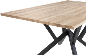 Stół do jadalni rozkładany ANSELL Jasnobrązowy 160/200 cm 90 cm 7