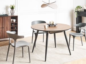 Stół do jadalni rozkładany SENIAC Brązowy 110/150 cm 112 cm 4