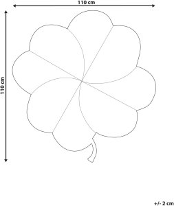 Mata do zabawy liść 110 x 110 cm zielona ACADINE 3