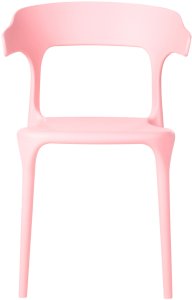 Zestaw 4 krzeseł ogrodowych GUBBIO Różowy 6