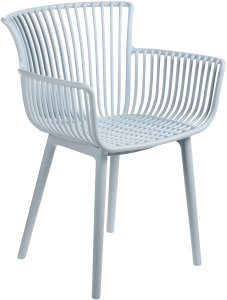 Zestaw 4 krzeseł ogrodowych PESARO Błękitny 4