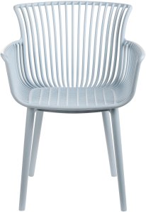 Zestaw 4 krzeseł ogrodowych PESARO Błękitny 5