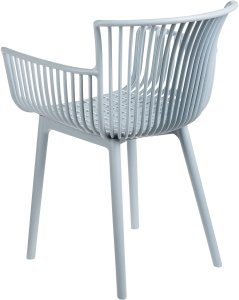 Zestaw 4 krzeseł ogrodowych PESARO Błękitny 6