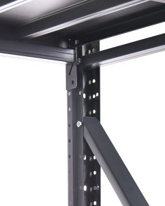 Regał magazynowy FIUGGI Metal 150 cm 60 cm Czarny 5