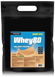 SportLife Whey80 Vanilla Ice Cream + Stevia heraproteiinijauhe, 3 kg 3
