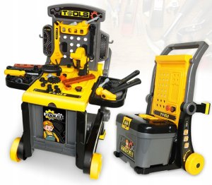 Zestaw narzÄdzi szaro-Å¼Ã³Åty stolik/wÃ³zek 2