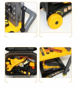 Zestaw narzÄdzi szaro-Å¼Ã³Åty stolik/wÃ³zek 4