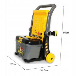 Zestaw narzÄdzi szaro-Å¼Ã³Åty stolik/wÃ³zek 7