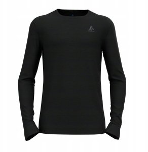 Koszulka męska Odlo BL TOP crew neck l/s MERINO 200 roz. M Czarna 4