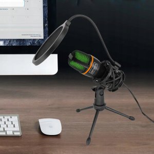 Mikrofon PROOVE Mikrofon Pojemnościowy Studyjny do Komputera PC Gamingowy RGB USB-C USB 3.0 Zenwire ME4 16