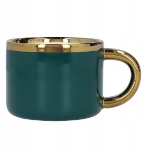 Filiżanka ze spodkiem i łyżeczką HOMLA SINNES 200 ml - Szmaragdowa 3