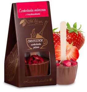 M.Pelczar Chocolatier Chocostick - Czekolada mleczna z nutą truskawek 60g 2