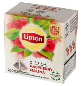 Lipton Herbata biała aromatyzowana Malina 20 torebek 4