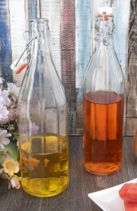Excellent Houseware Butelka z klipsem szklana 1 l 6