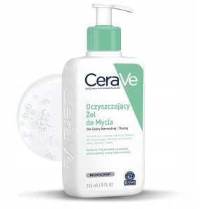 CERAVE_SET Oczyszczający żel do mycia 236ml + Nawilżający krem do twarzy 52ml 3