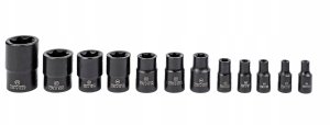 Klucze nasadowe TORX i E-TORX 1/4" 3/8" 1/2" zestaw 25 el. Falon-Tech 14